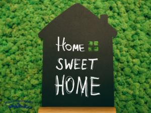 Graphic of a house with the text 'Home Sweet Home,' emphasizing the importance of renters insurance for protecting your belongings